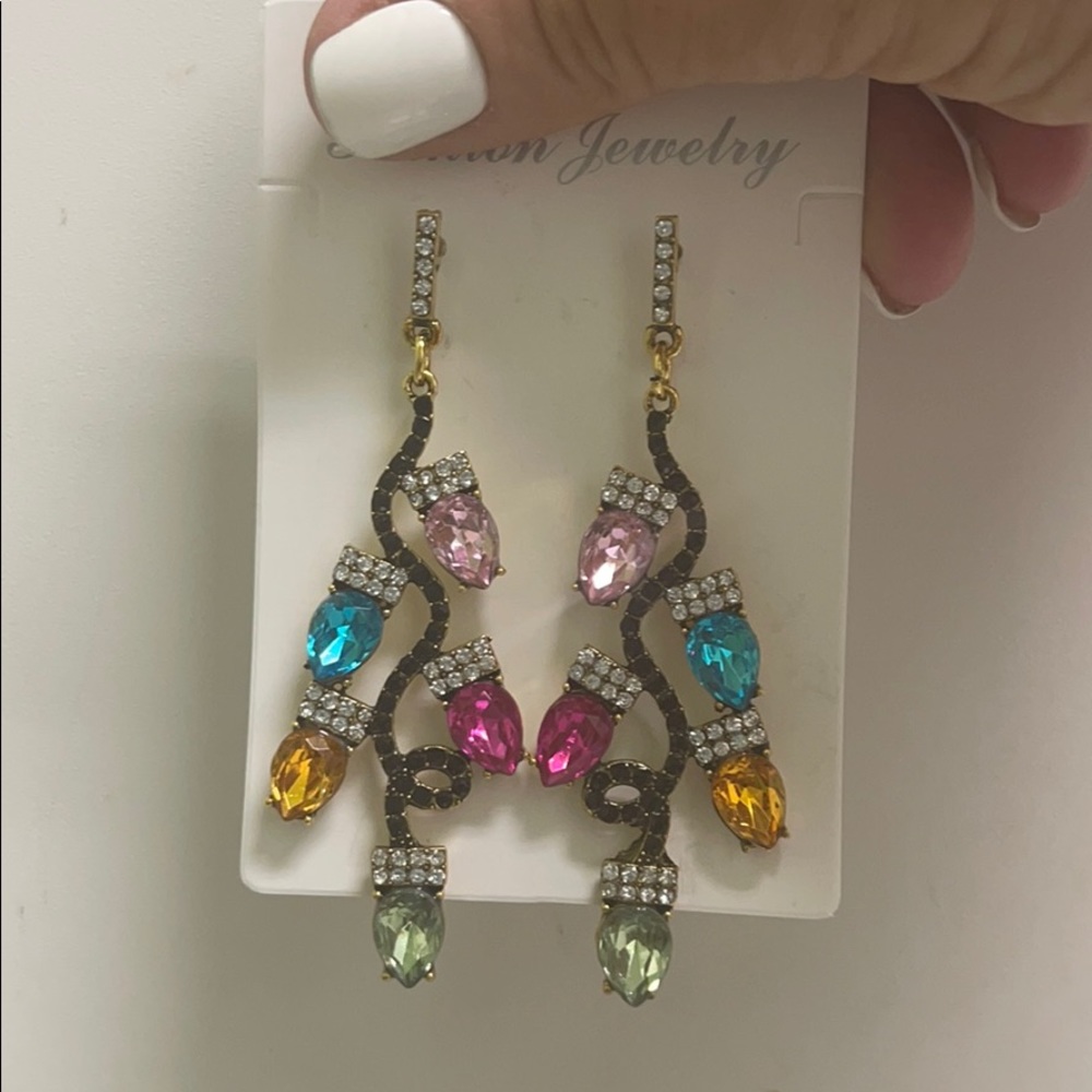 Bauble Bar Christmas light earings